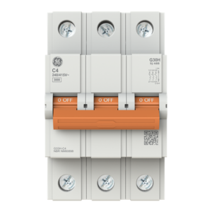 MINIDISJUNTOR Tripolar 4A 5kA/3kA em 220V/380V Termomagnetico Curva CG33H-C4 ABB