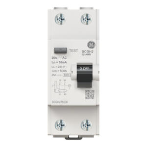 INTERRUPTOR DIFERENCIAL RESIDUAL Bipolar 25A 6kA Tipo AC 30mADCGH225/030 ABB