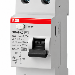 Interruptor Diferencial Residual Bipolar 40A 6kA Tipo AC 30mA FH202AC-40/0,03 ABB